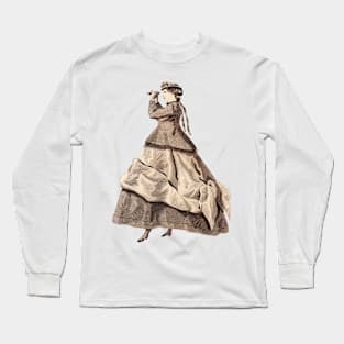 Steampunk Lady Traveller Long Sleeve T-Shirt